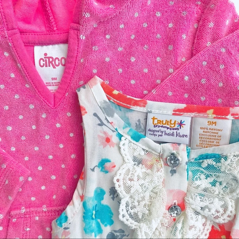 Baby Girl Clothing Bundle 6–9M 9M Outfit Set Bodysuits Mixed Lot
